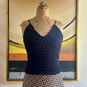 Free People Eyelet Longline Bra